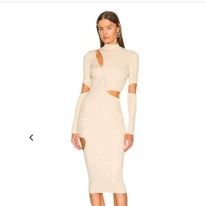 NWOT Michael Costello  X REVOLVE MEL CUT OUT MIDI DRESS XS